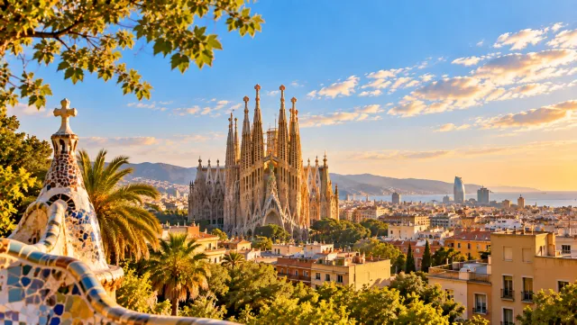 Barcelona city view