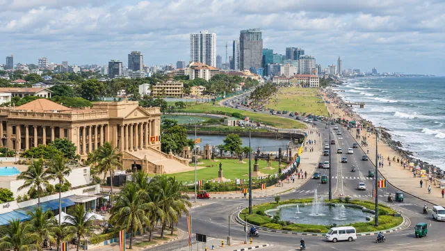 Colombo’s Old Parliament and Galle Face seafront