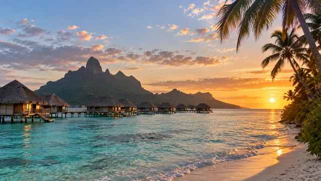 Maldives island and lagoon