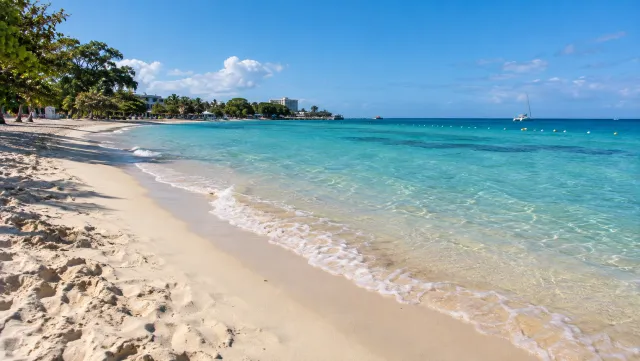 Doctor's Cave Beach and the Caribbean Sea in Montego Bay