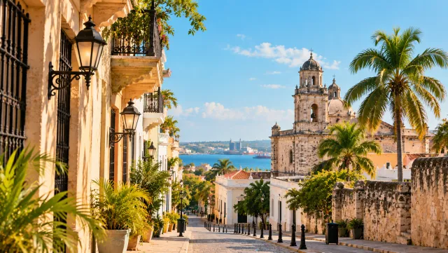 Street in Santo Domingo's historic centre